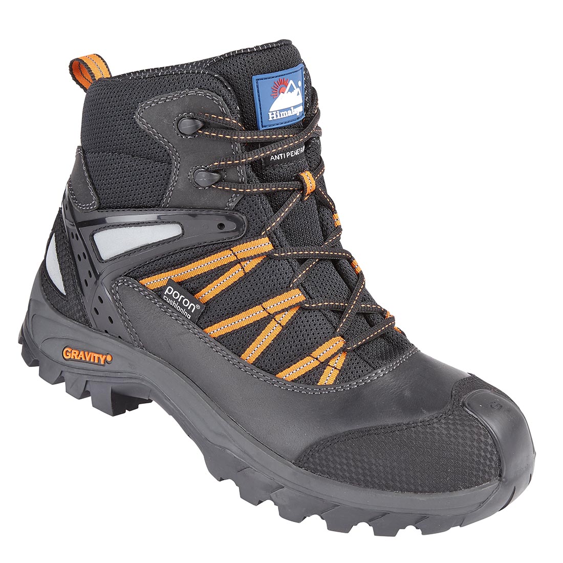 Himalayan 4122 Gravity TRXII Poron Metal Free Waterproof Black Safety Boots UK 5