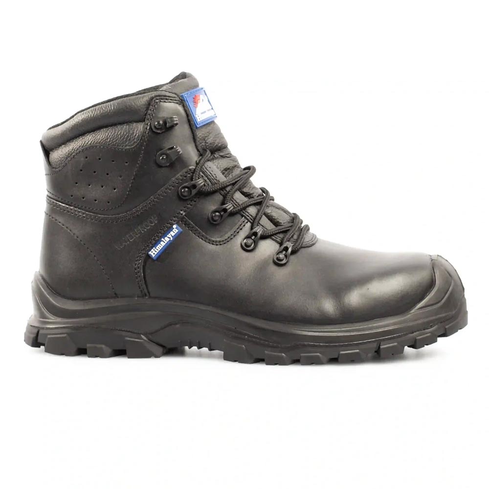 Himalayan 5200 Black Leather S3 Waterproof Unisex Safety Hiker Boots UK 6