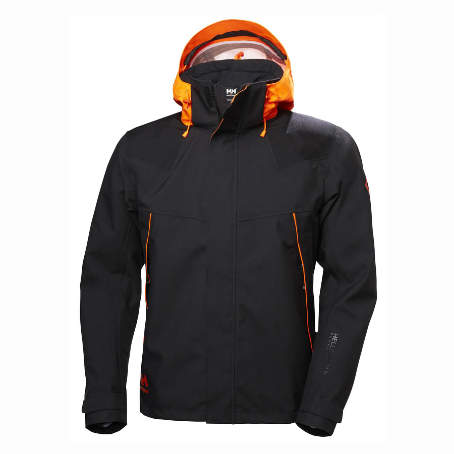 Helly Hansen Chelsea Evolution Black Shell Waterproof Workwear Jacket X Large