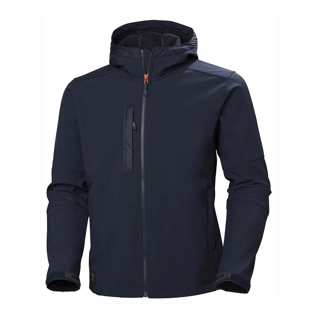 Helly Hansen Kensington Navy Hooded Zip Front Softshell Workwear Jacket Medium