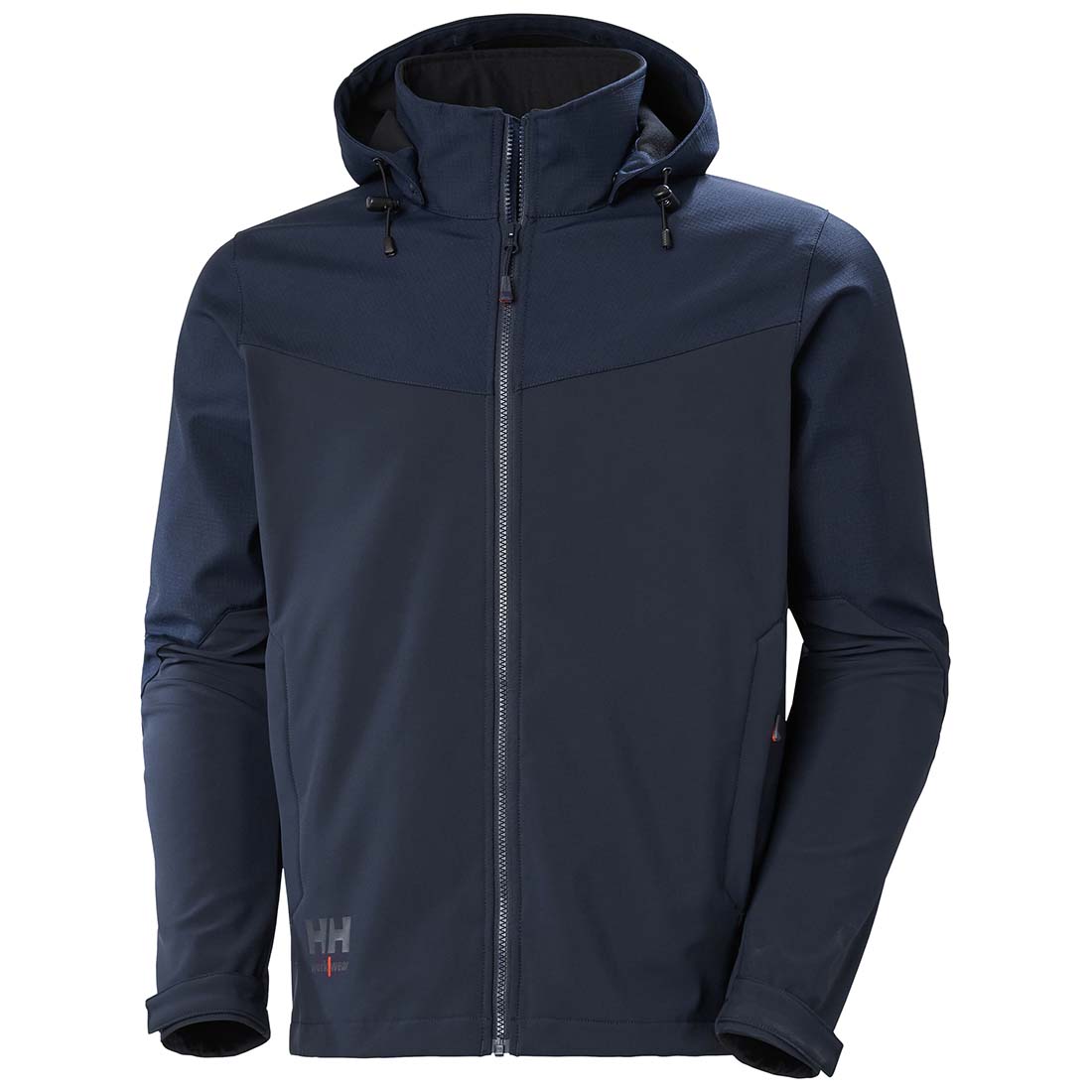 Helly Hansen 74290 Oxford Navy Hooded Softshell Workwear Jacket 4X Large