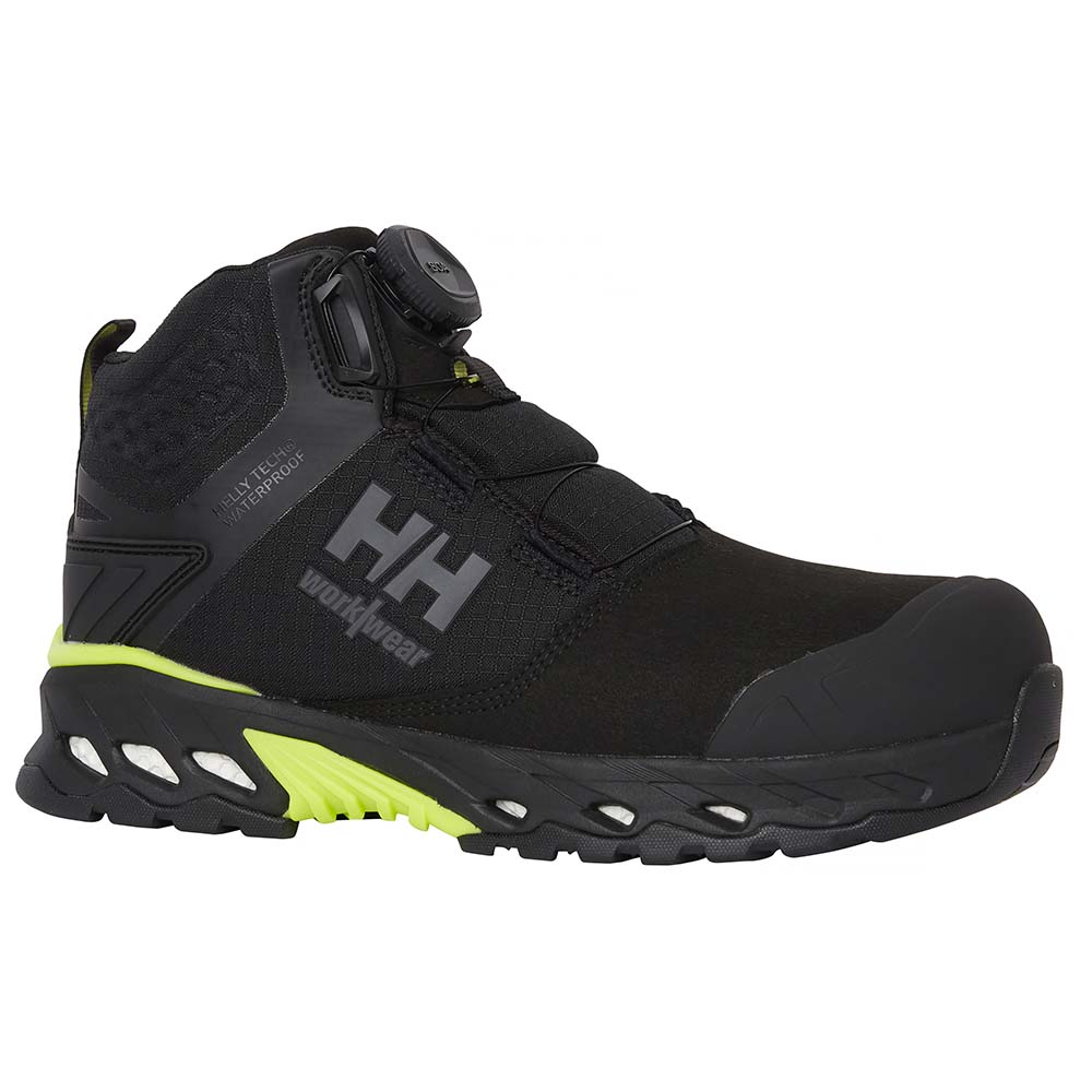 Helly Hansen Magni Evo Mid ESD Black Lime Waterproof BOA Safety Boots UK 3