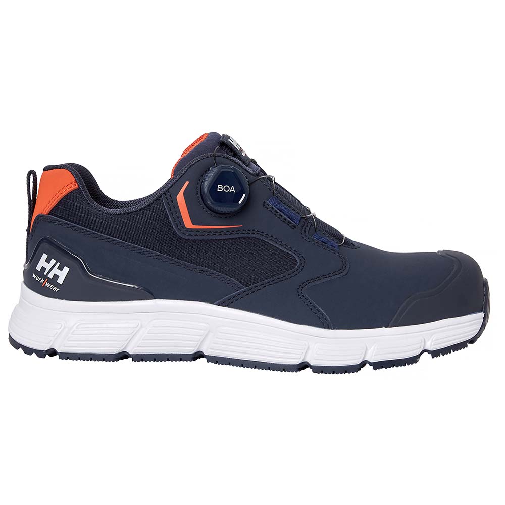 Helly Hansen Kensington MXR Low BOA Navy Orange ESD Safety Trainers UK 2