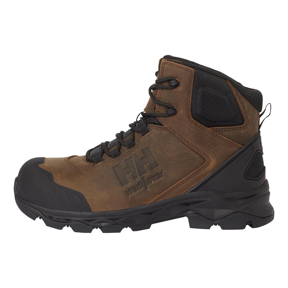 Helly Hansen Oxford Mid Metal Free ESD Brown Leather Safety Boots UK 9