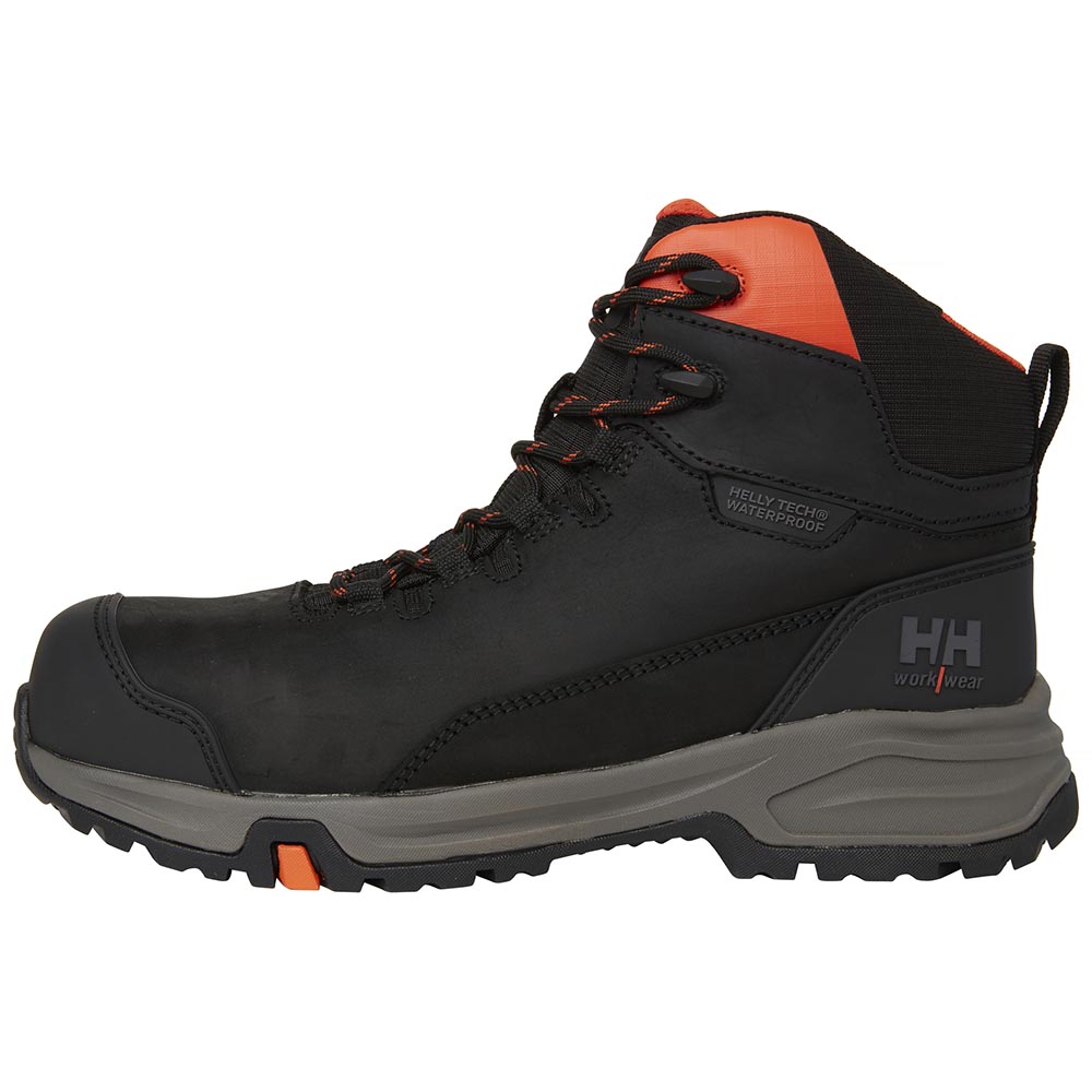 Helly Hansen Waterproof Manchester LTR Mid Black Metal Free Safety Boots UK 2