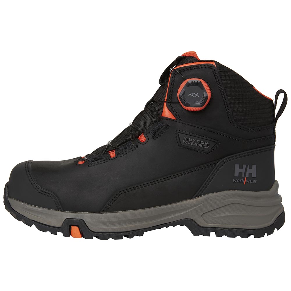 Helly Hansen Manchester BOA Mid Black Waterproof Metal Free Safety Boots UK 4