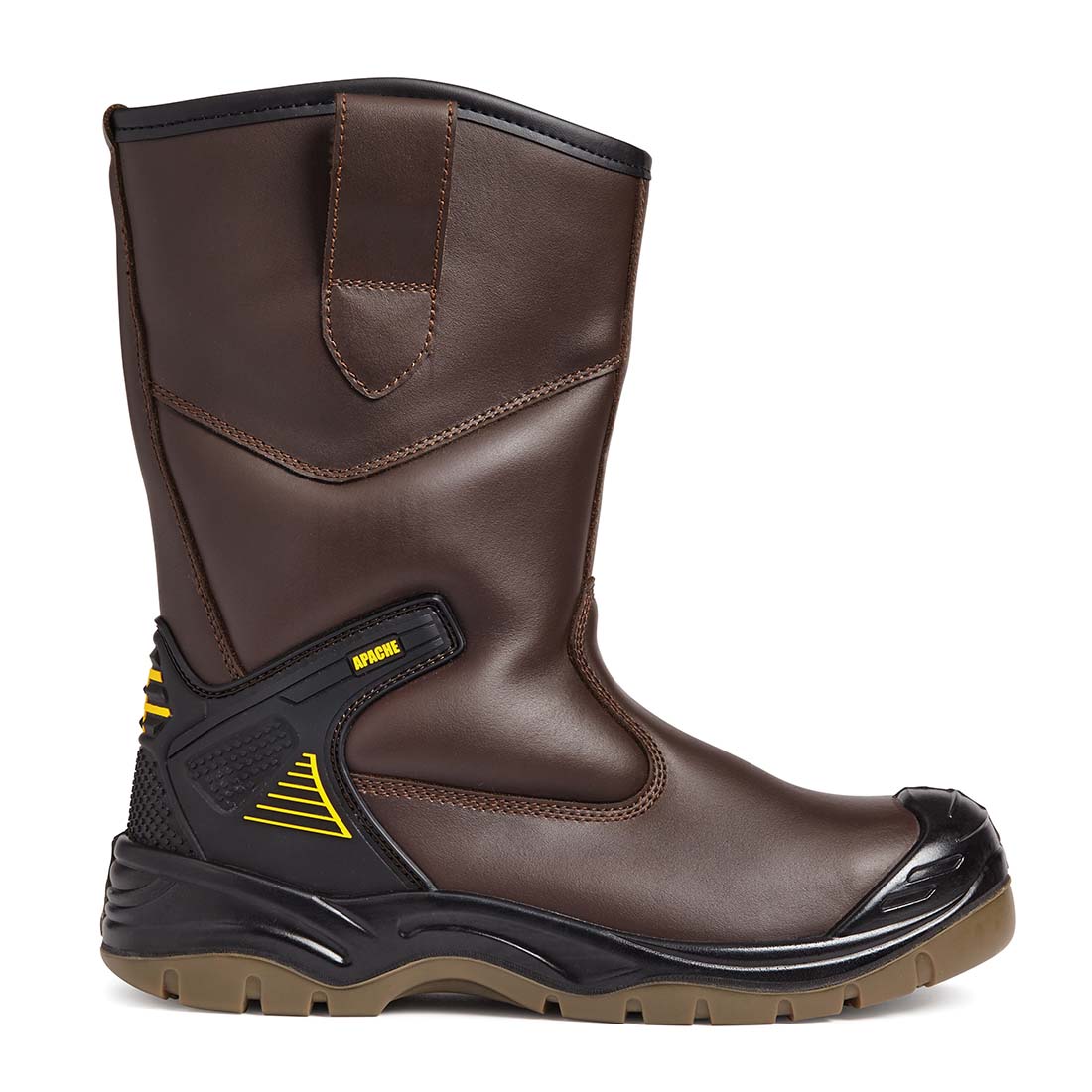 Apache Brown Leather AP305 Waterproof Mens Safety Rigger Boots UK 8