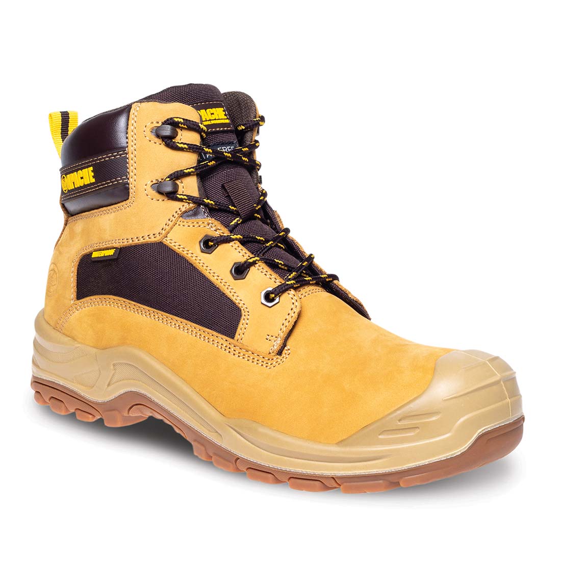 Apache Arizona Honey Nubuck Waterproof Metal Free Safety Boots UK 11