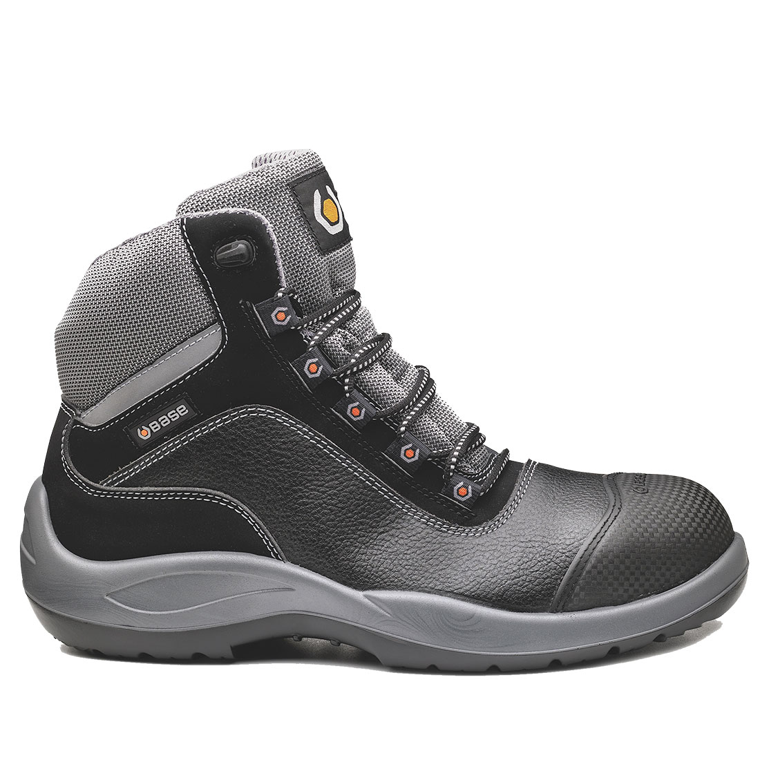 Base B0119 BEETHOVEN WATER RESISTANT BLACK LEATHER S3 SRC SAFETY BOOTS UK 10