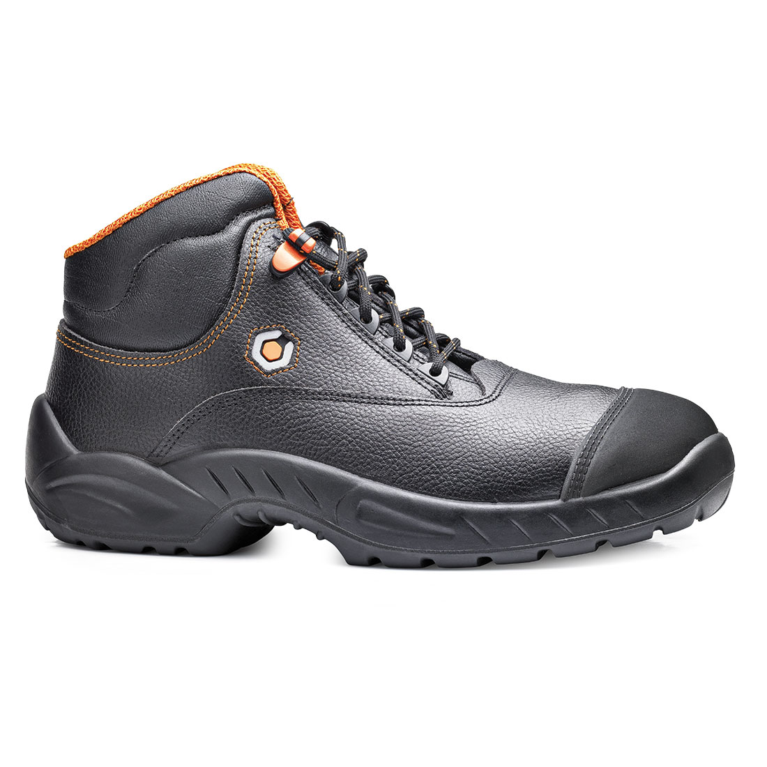 Base B0154 PRADO WATER RESISTANT BLACK LEATHER SAFETY WORK BOOTS UK 5