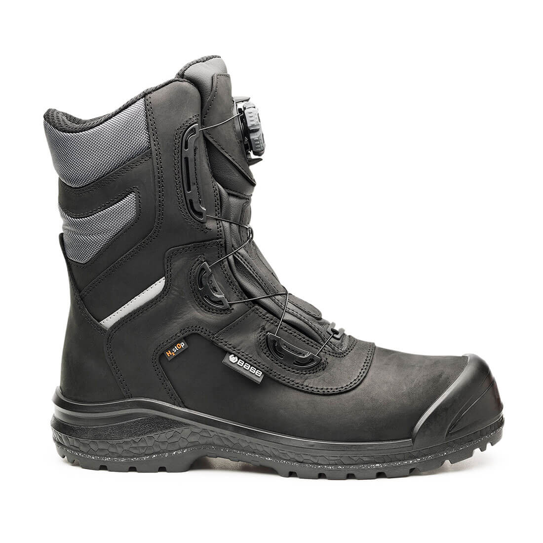 Base Be Oslo B0850 Waterproof Black Leather High Leg BOA Safety Boots UK 14