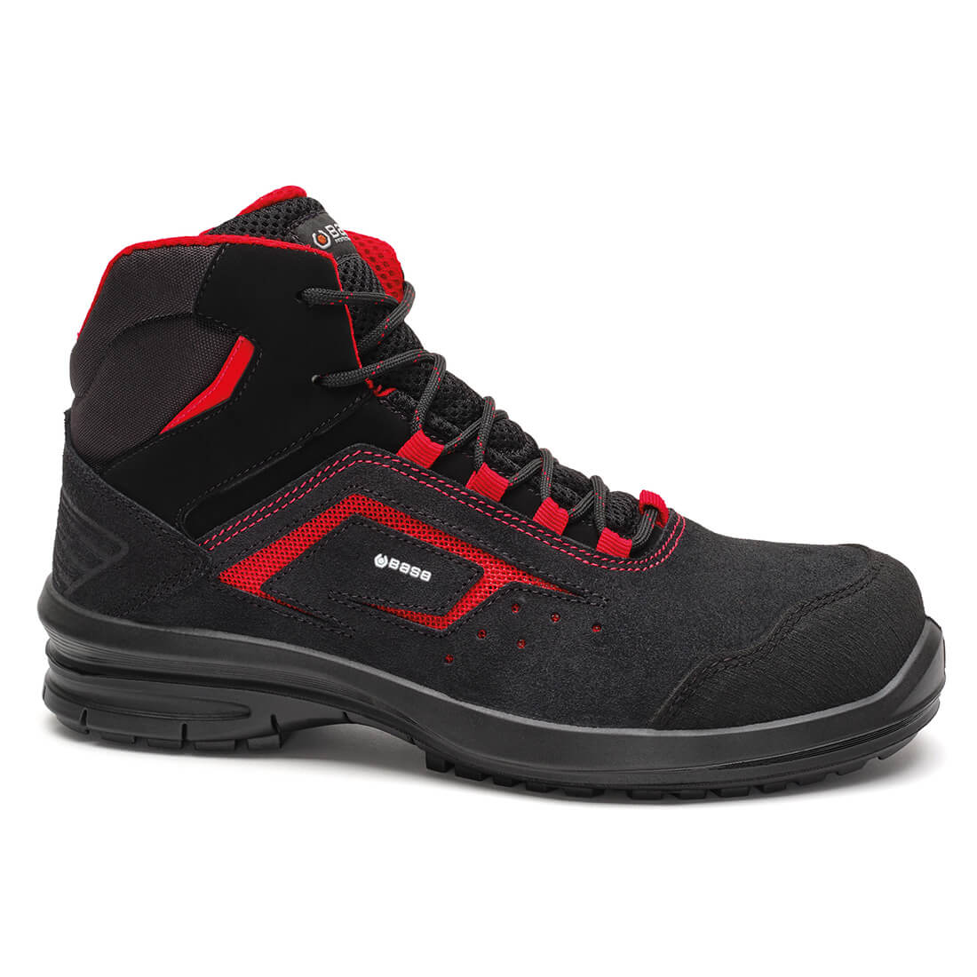Base B0983B ERIS TOP BLACK LEATHER METAL FREE LIGHTWEIGHT SAFETY BOOTS UK 7