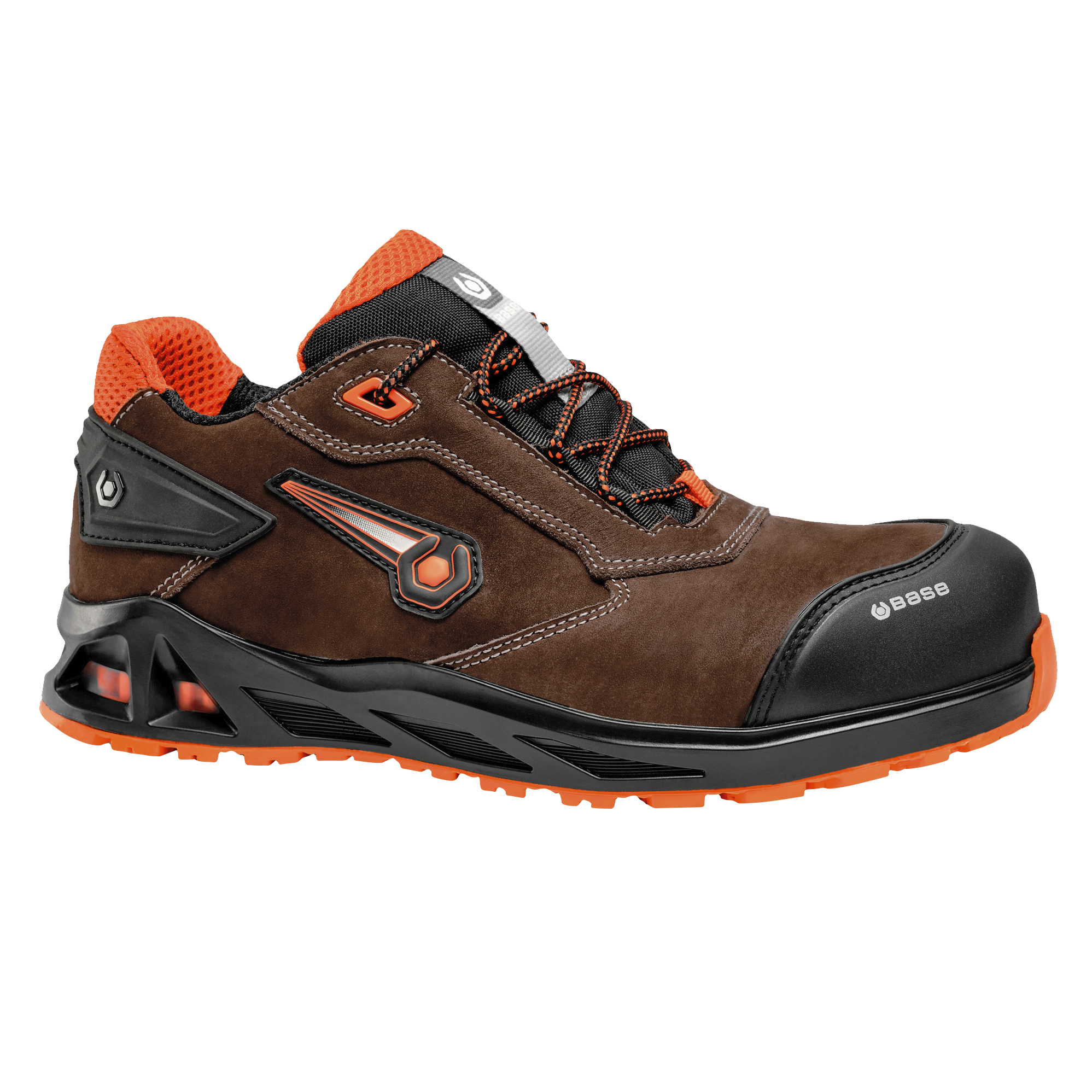 Base K Boogie B1041 Brown Orange Nubuck Leather S3 idaptive Safety Shoes UK 65
