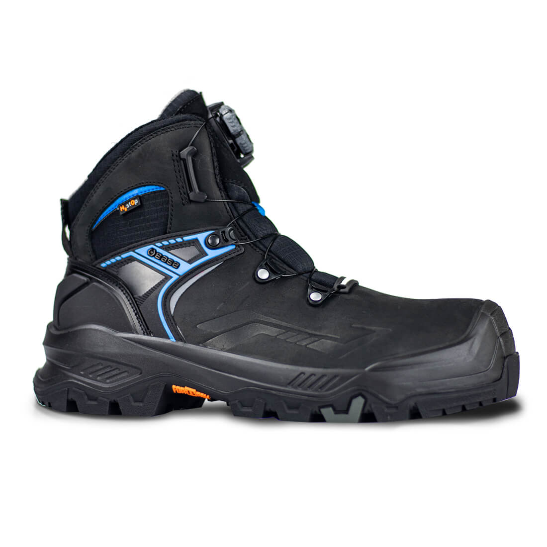Base Fortrex B1605 T Robust Mid Waterproof Black Leather BOA Safety Boots UK 45