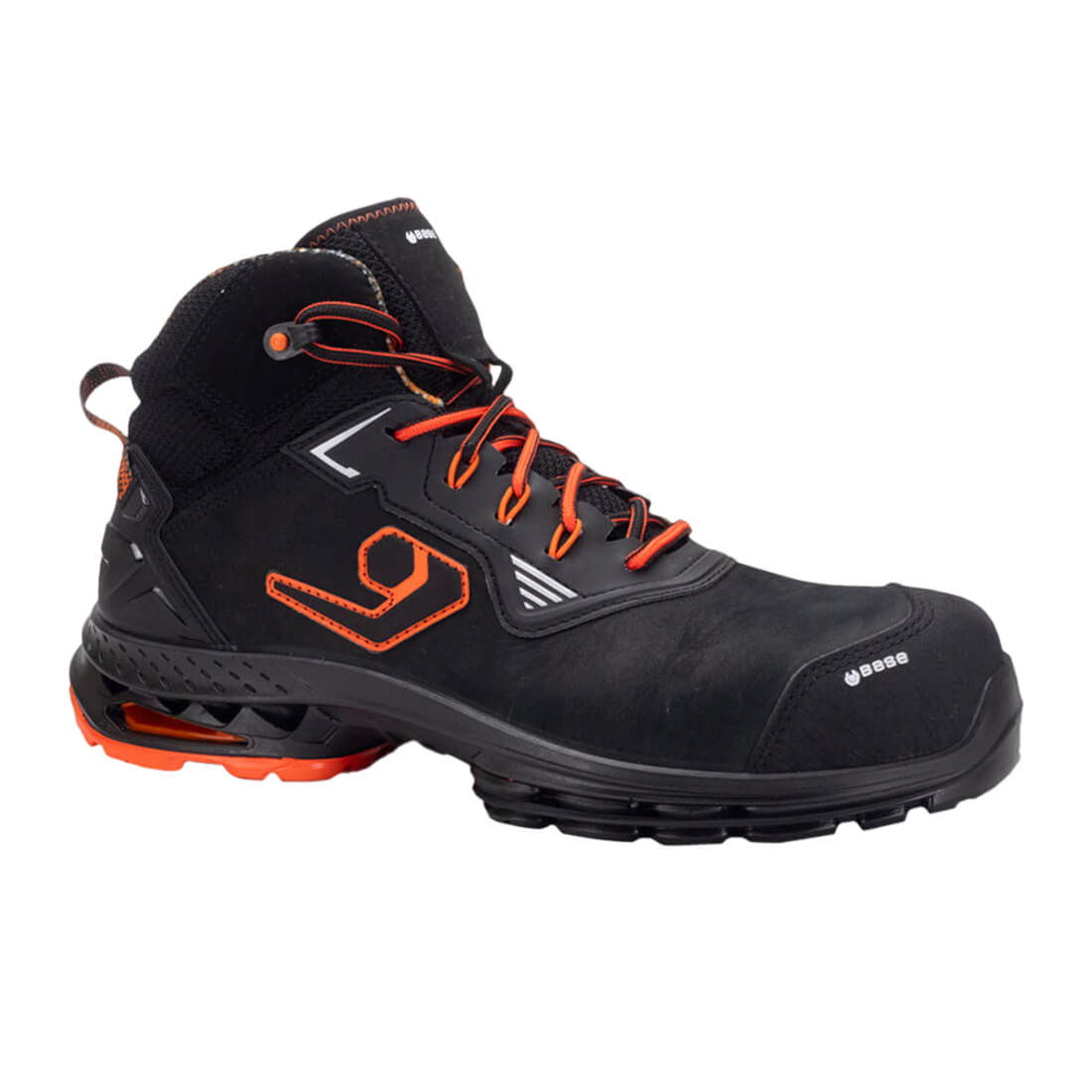 Base Run@Work Dublin ESD Metal Free Black Lightweight Safety Boots UK 115