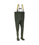 ELKA 170200B WIDE MODEL FULL S5 WATERPROOF OLIVE GREEN CHEST SAFETY WADERS