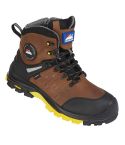 Himalayan 5802 Metal Free Symaptex Waterproof Vibram Brown Side Zip Safety Boots