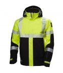 Helly Hansen 71172 ICU Yellow and Ebony Hi Vis Waterproof Shell Jacket