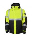 Helly Hansen 71372 ICU Yellow and Ebony Hi Vis Waterproof Winter Jacket