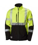 Helly Hansen 74272 ICU Yellow and Ebony Hi Vis Softshell Work Jacket