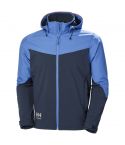 Helly Hansen 74290 Oxford Navy and Blue Hooded Softshell Workwear Jacket