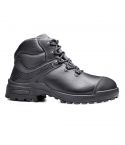 Base B0184 MORRISON WATER RESISTANT BLACK LEATHER S3 SAFETY BOOTS