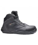 Base B0653 HOCKEY BLACK LEATHER S3 METAL FREE LIGHTWEIGHT SAFETY BOOTS