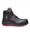 Base B0891C BE STONE BLACK LEATHER CUT RESISTANT SAFETY WORK BOOTS