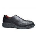 Base B1502 ROCKET BLACK LEATHER BROGUE ESD METAL FREE SAFETY SHOES