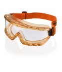 Premium Anti Scratch Anti Mist Wide Vision Amber Frame Safety Goggles