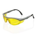 Utah Yellow Tint Anti Fog Lens Fully Adjustable Frame Safety Spectacles