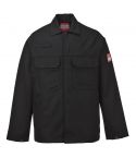 Portwest Bizweld BIZ2 Black Flame Resistant Stud Fastening Work Jacket