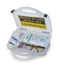 Body Fluid Spill Kits with Body Fluid Spill Kit Located Here Sign