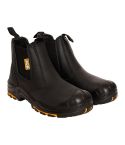 JCB Black Full Grain Leather S3 Metal Free Safety Dealer Boots