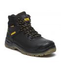 DeWalt Newark Waterproof Black Leather Mens Safety Hiker Boots