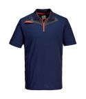 DX4 Workwear DX410 Navy Short Sleeve Moisture Wicking Polo Shirt