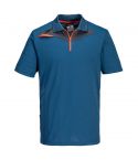 DX4 Workwear DX410 Metro Blue Short Sleeve Moisture Wicking Polo Shirt