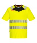 DX4 Workwear DX413 Yellow Short Sleeve Moisture Wicking High Vis T Shirt