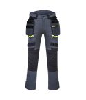 DX4 Workwear DX440 Metal Grey Detachable Holster Kneepad Work Trousers