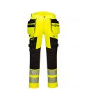 DX4 Workwear DX442 Yellow High Vis Detachable Holster Pocket Trousers