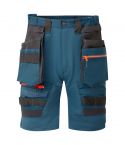 DX4 Workwear DX444 Metro Blue Stretch Detachable Holster Pocket Shorts