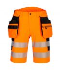 DX4 Workwear DX446 Orange Detachable High Vis Holster Pocket Shorts