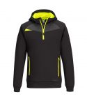 DX4 Workwear DX467 Black Moisture Wicking Quarter Zip Hoodies