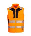 DX4 Workwear DX479 Orange High Vis Lightweight Softshell Bodywarmer