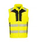 DX4 Workwear DX479 Yellow High Vis Lightweight Softshell Bodywarmer