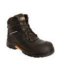 JCB Fastrack 4000 Black Leather Metal Free Waterproof S3 Safety Boots