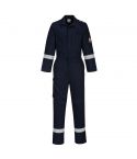 Portwest Bizflame Plus FR502 Navy Lightweight Stretch FR Antistatic Coverall