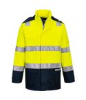 Portwest Bizflame Multi Hazard FR605 Yellow Light Arc High Vis Jacket