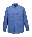 Portwest Bizflame Plus FR69 Blue Flame Resistant Antistatic Shirt