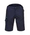 KX3 Workwear KX340 Navy Stretch High Rise Back Waistband Ripstop Shorts